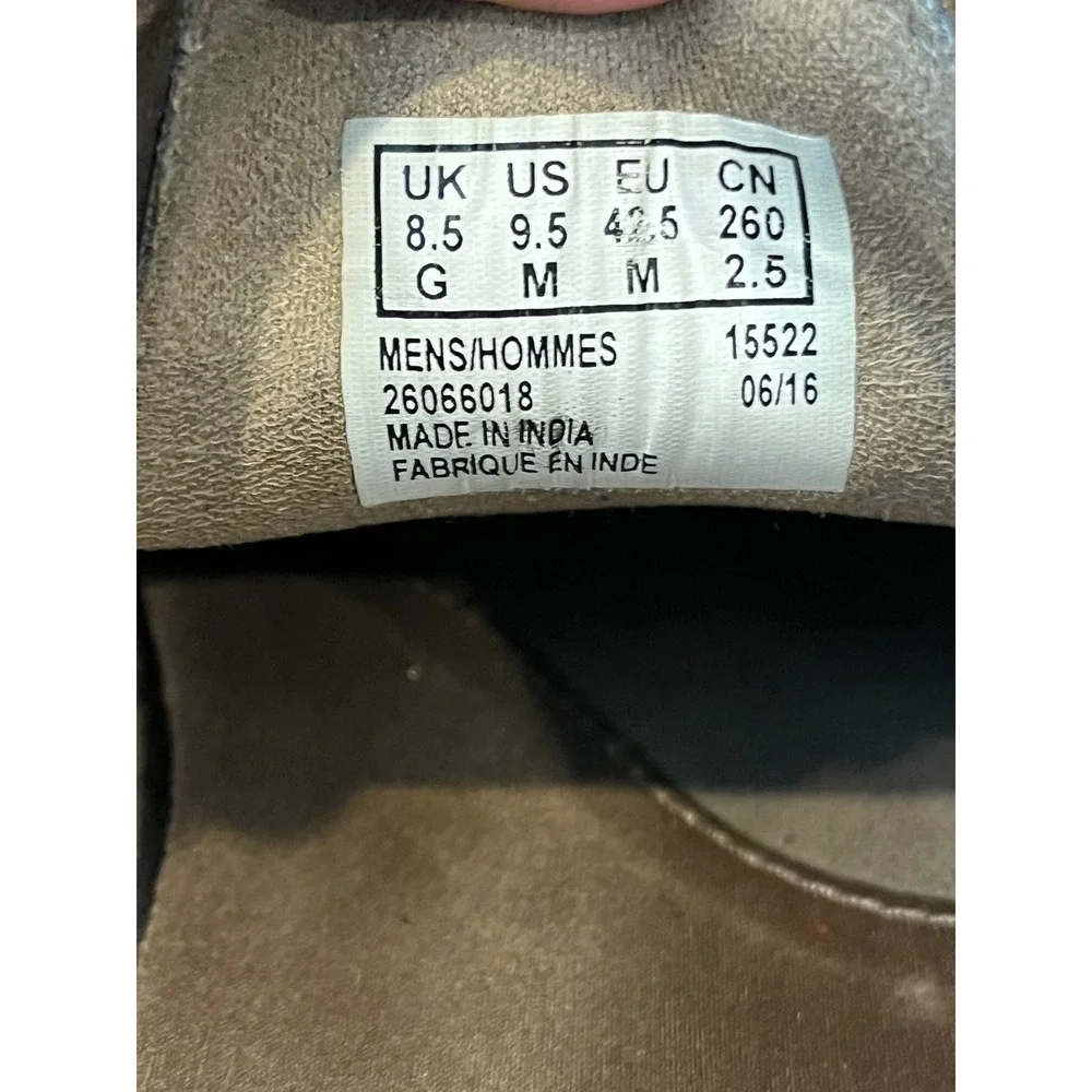 Clarks Stinson Lo‎ Mens 9.5 Beeswax Leather Moc Toe Oxford Shoes 26066018 Brown